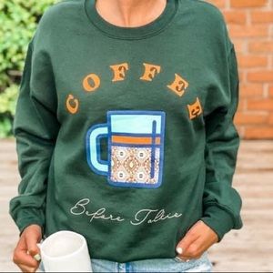 Coffee Before Talkie Gildan brand sweatshirt